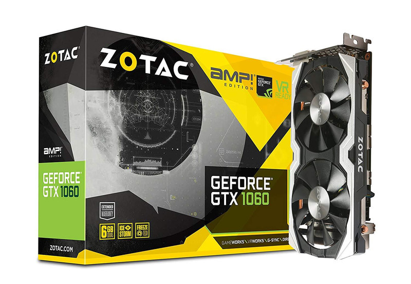 Zotac Gaming GeForce GTX 1060 AMP Edition 6GB GDDR5 PCI-E Gen 3x4 - Graphics Card - كرت الشاشة